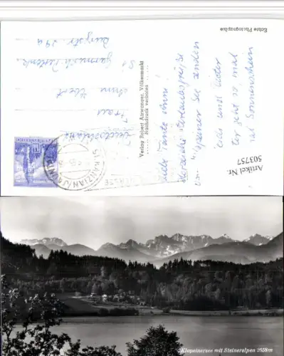 503757,Klopeinersee See b. St. Kanzian m. Steineralpen Bergkulisse