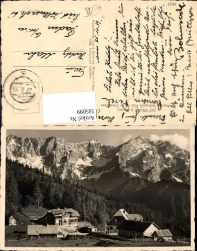 585099,Foto Ak Bad Vellach Eisenkappel-Vellach Seebergßass Blick Steiner Alpen