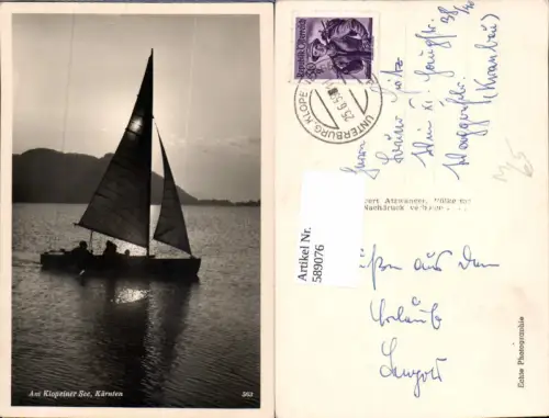 589076,Klopeinersee St. Kanzian Segelboot