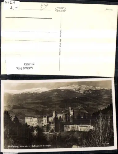 210882,Wolfsberg Schloß m. Saualpe