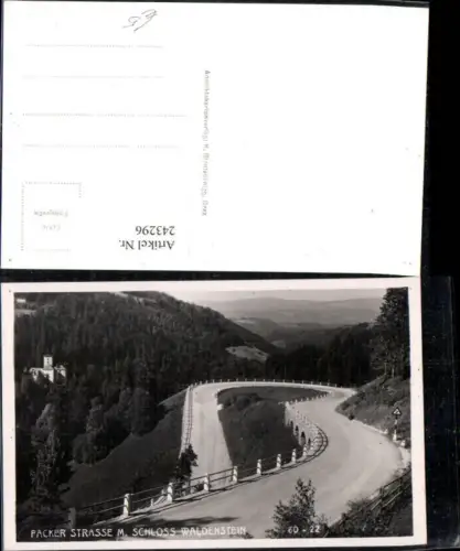 243296,Packer Straße m. Schloss Waldenstein b. St. Leonhard im Lavanttal