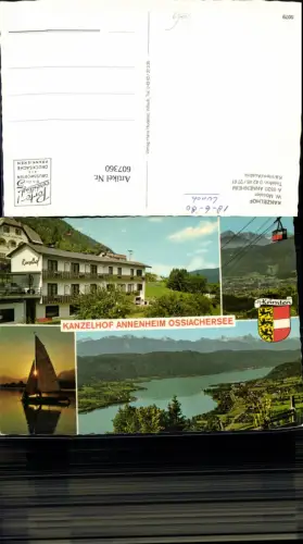 607360,Mehrbild Ak Annenheim Kanzelhof Seilbahn Gondel Segeln Segelboot