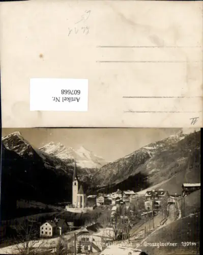 607668,Foto Ak Heiligenblut a. Großglockner