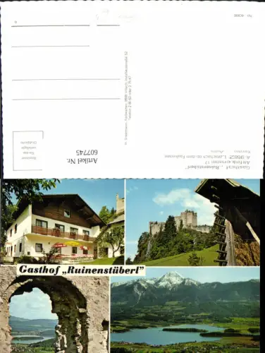 607745,Mehrbild Ak Latschach ob d. Faakersee Gasthof Ruinenstüberl