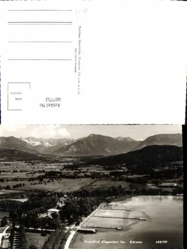 607752,Foto Ak Strandbad Klagenfurt