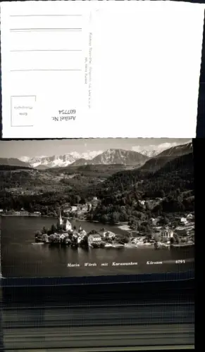 607754,Foto Ak Maria Wörth m. Karawanken Totale