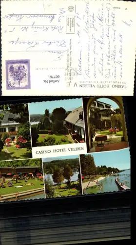 607761,Mehrbild Ak Velden a. Wörthersee Casino Hotel