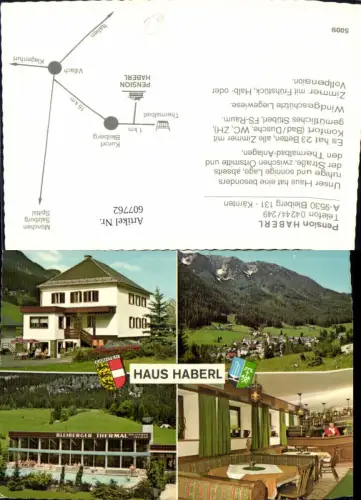 607762,Mehrbild Ak Bleiberg Pension Haberl Bleiberger Thermal