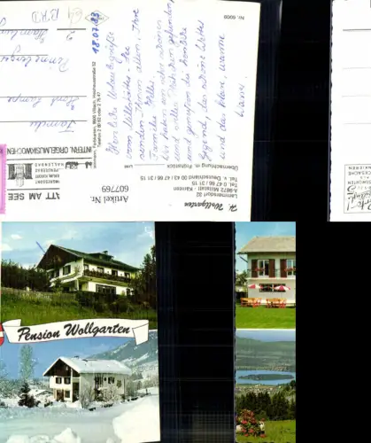 607769,Mehrbild Ak Millstatt Pension Wollgarten