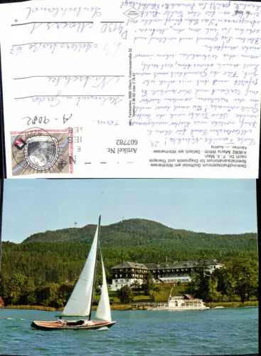 607782,Maria Wörth Dellach a. Wörthersee Golfhotel Segelboot Segeln