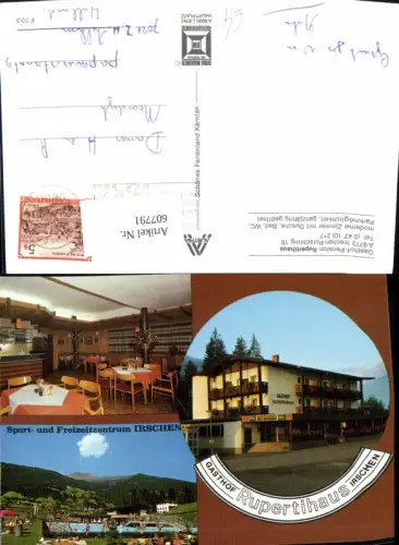 607791,Mehrbild Ak Irschen Potschling Gasthof Pension Rupertihaus