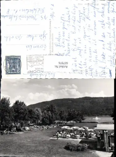 607976,Foto Ak Krumpendorf a. Wörthersee Park-Strandbad Strandbad Schiff