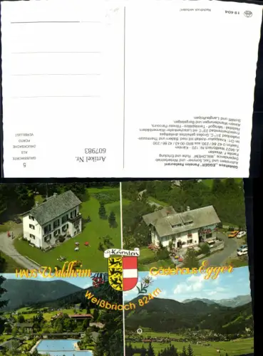 607983,Mehrbild Ak Weißbriach Gästehaus Egger Haus Waldheim pub Alpine Luftbild 19404