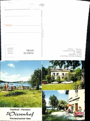 607985,Mehrbild Ak Keutschach a. See Gasthof Pension Wiesenhof