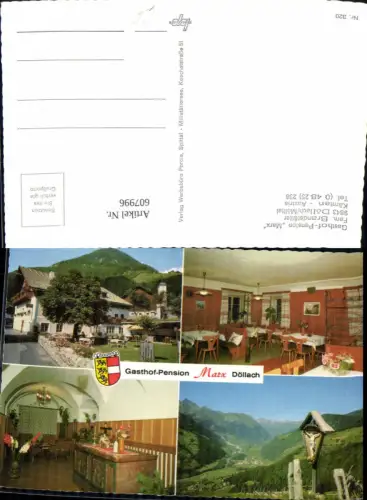 607996,Mehrbild Ak Döllach Mölltal Gasthof Pension Marx Wegkreuz