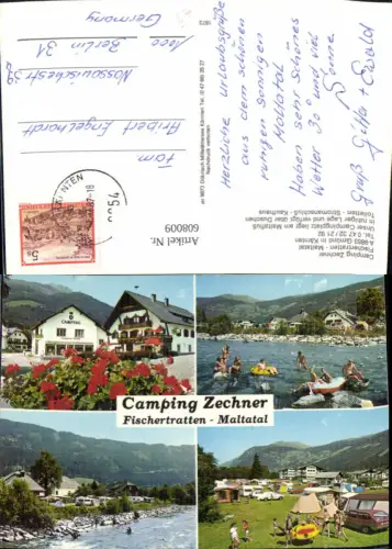 608009,Mehrbild Ak Gmünd i. Kärnten Camping Zechner Fischertratten Maltatal