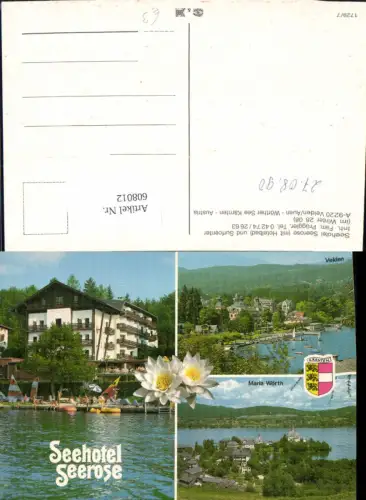 608012,Mehrbild Ak Velden Auen Wörthersee Seehotel Seerose Maria Wörth