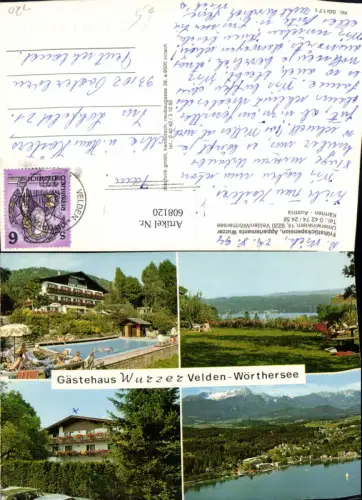 608120,Mehrbild Ak Velden a. Wörthersee Frühstückspension Wurzer