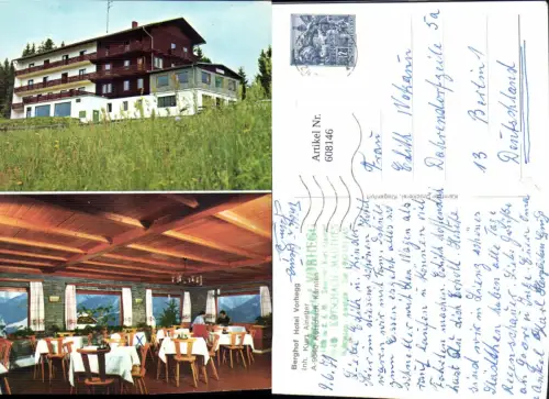 608146,Mehrbild Ak Kötschach Berghotel Hotel Vorhegg