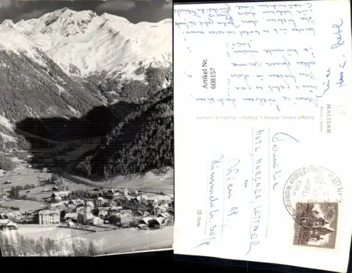 608157,Foto Ak Mallnitz i. Kärnten Winteransicht