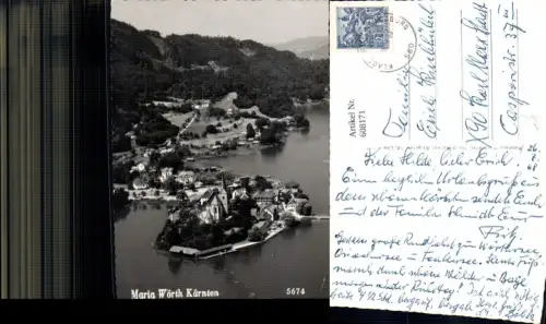608171,Foto Ak Maria Wörth Wörthersee