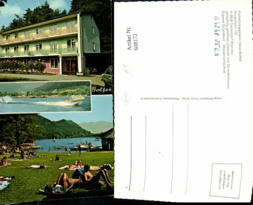 608172,Mehrbild Ak Sattendorf Frühstückspension Haus Bolfek Wassersport Wasserski