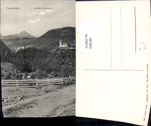 608189,Tauernbahn Obervellach Burg Schloss Falkenstein