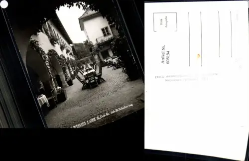 608194,Foto Ak St Veit a. d. Glan Hotel Weisses Lamm Gastgarten