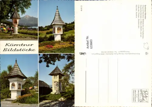 633603,Mehrbild Ak Kärntner Bildstöcke Faakersee Am Petzen Maria Wörth