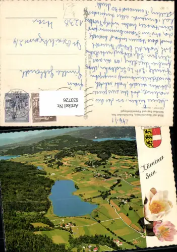 633726,Luftbild Blick auf Rauschelsee Keutschacher See Pyramdienkogel