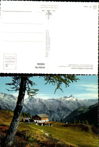 709046 Mallnitz Alpengasthaus Häusleralm Lift-Bergstation Blick auf Hohe Tauern