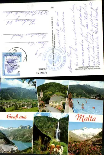 709048 Mehrbild AK Malta Tal der stürzenden Wasser Freibad Kölnbreinsperre