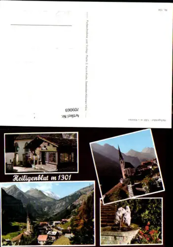 709069 Mehrbild AK Heiligenblut Kirche Brunnen Blick auf Großglockner