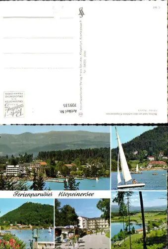 709135 Mehrbild AK Klopeinersee Segeln Ansichten um den See