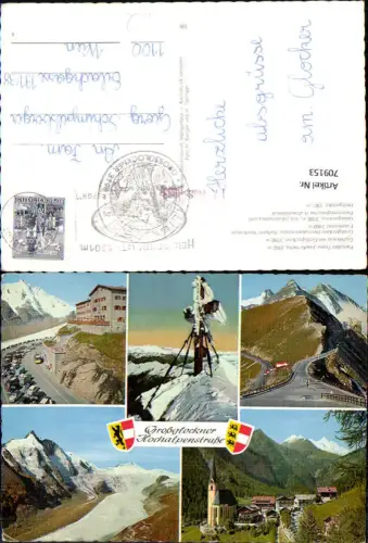709153 Mehrbild AK Großglockner Hochalpenstraße Heiligenblut Gipfelkreuz