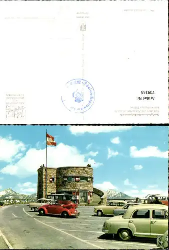 709155 Großglockner Hochalpenstraße Parkplatz Edelweißspitze VW Käfer Bully Käfer Cabrio