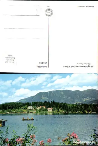 711194 Magdalenensee b. Villach Ruderboot Boot