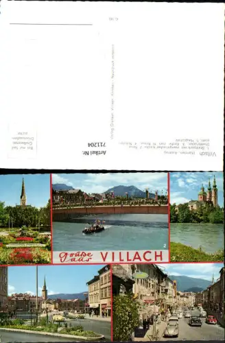 711204 Mehrbild AK Stadtpark Kirche z. Hl. Kreuz Nikolaiplatz Hauptplatz VW Käfer