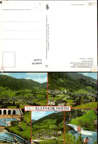 711244 Mehrbild AK Bad Kleinkirchheim Ortsteile Thermal-Römerbad Wasserrutsche