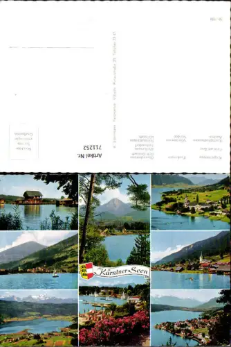 711252 Mehrbild AK Kärntner Seen Klopeinersee Feld a. See Wörthersee Velden Weißensee Techendorf