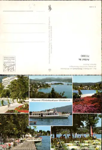 711300 Mehrbild AK Pörtschach a. Wörthersee Schliff Dampfer Klagenfurt