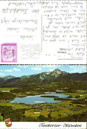 711305 Faakersee mit Mittagskogel Egg Drobollach Oberaichwald Latschach