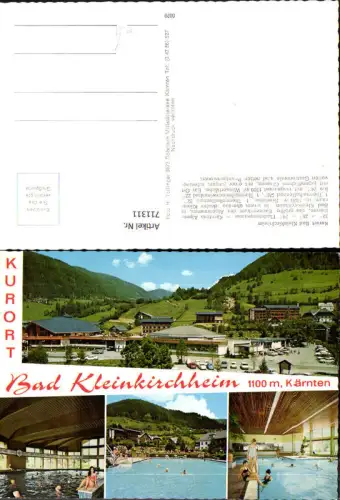 711311 Mehrbild AK Bad Kleinkirchheim Kurort Hallenbad Freibad