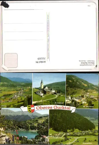 711319 Mehrbild AK Oberes Gurktal Gnesau St Lorenzen Ebene Reichenau Patergassen Turracher Höhe