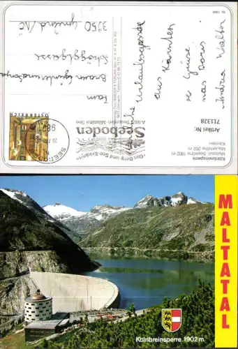 711328 Kölnbreinsperre Maltatal Seeboden Millstättersee Talsperre Kraftwerk