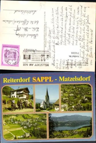 711331 Mehrbild AK Sappl Matzelsdorf Reiterdorf Reiten Pferde Millstättersee