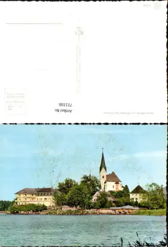 711336 Maria Wörth a. Wörthersee Ansicht Kirche Badeufer