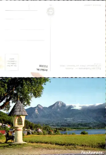 711338 Egg am Faakersee mit Mittagskogel u. Türkenkopf Bildstock