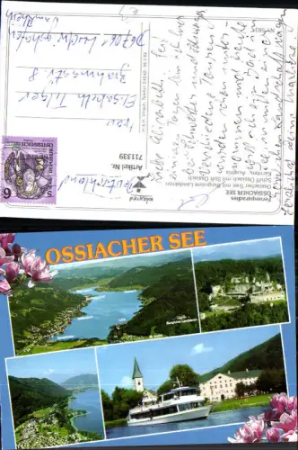 711339 Mehrbild AK Ossiacher See mit Burgruine Landskron Schiff Ossiach Stift Ossiach