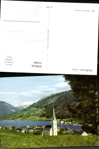 711340 Weißensee Weissensee Ansicht mit Kirche